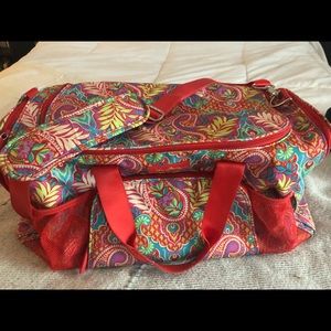 Vera Bradley duffel workout bag